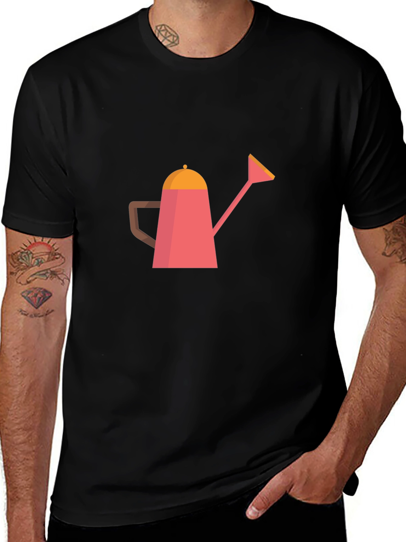 Watering Can Graphic Tee - Stylish Garden Lover Shirt