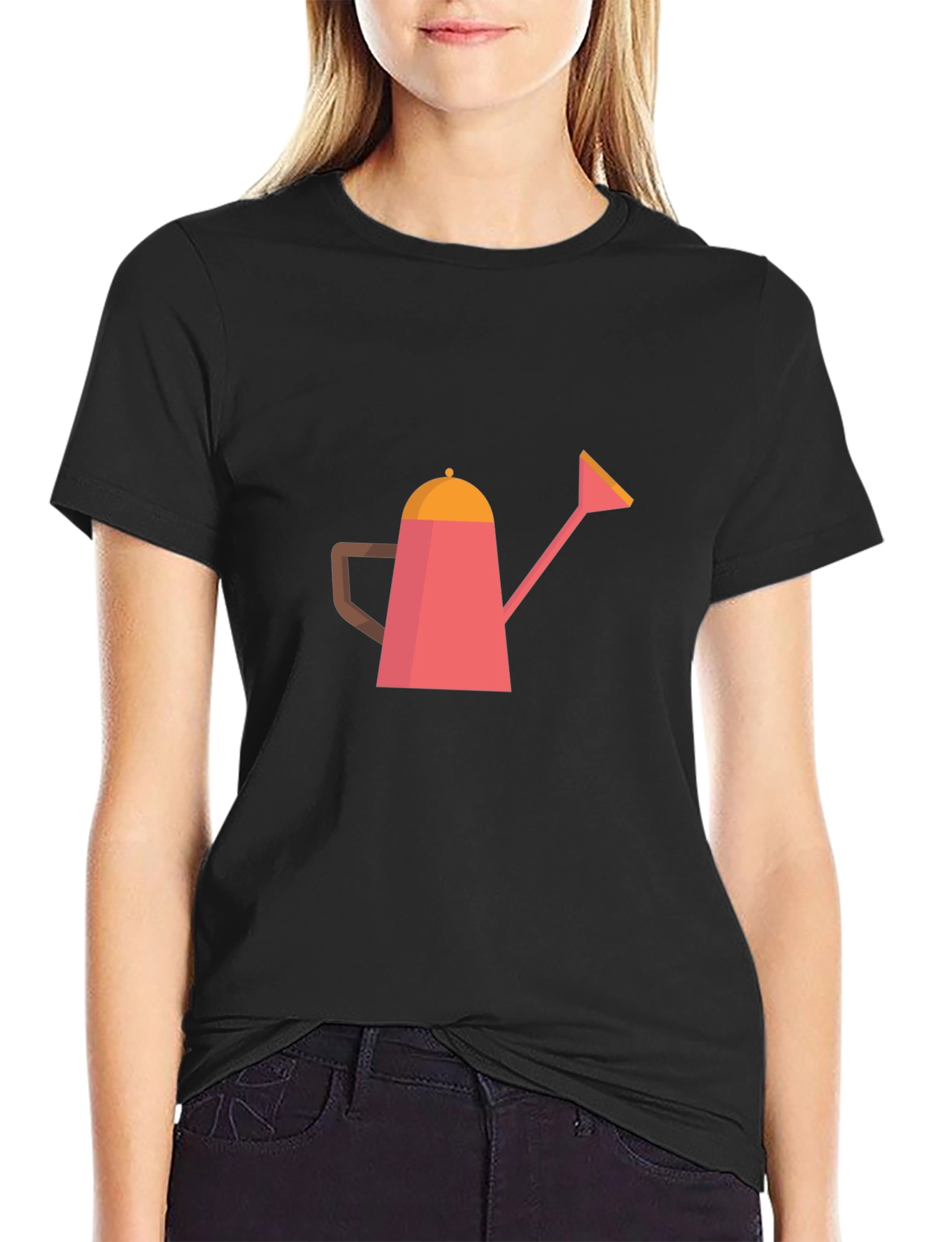 Watering Can Graphic Tee - Stylish Garden Lover Shirt