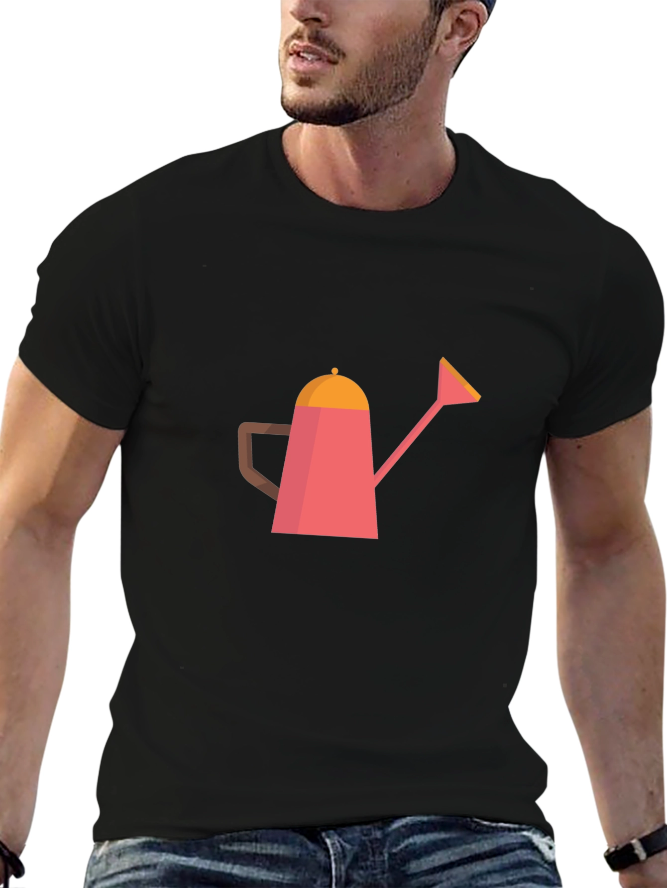 Watering Can Graphic Tee - Stylish Garden Lover Shirt