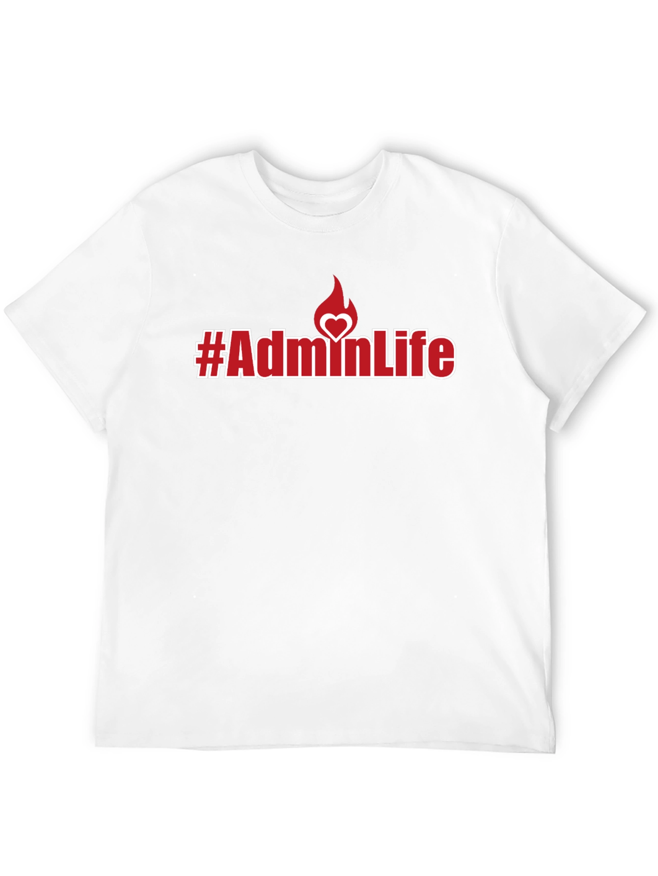 #AdminLife Graphic Tee - Black Casual T-Shirt