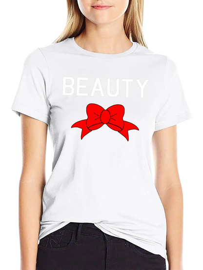 Beauty Bow Graphic Tee - Trendy Style