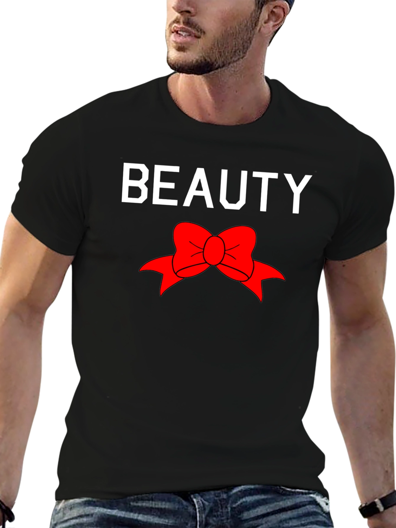 Beauty Bow Graphic Tee - Trendy Style