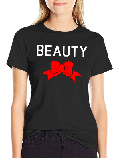 Beauty Bow Graphic Tee - Trendy Style