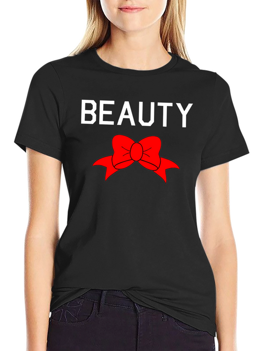 Beauty Bow Graphic Tee - Trendy Style