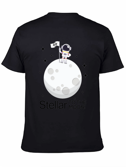 Stellar to the Moon T-Shirt - Crypto Astronaut Design