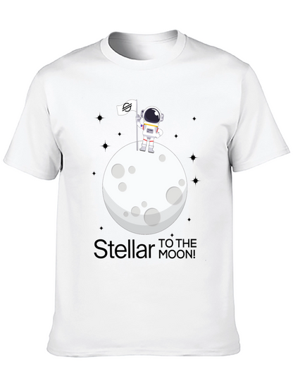 Stellar to the Moon T-Shirt - Crypto Astronaut Design