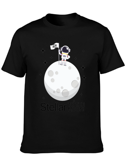 Stellar to the Moon T-Shirt - Crypto Astronaut Design
