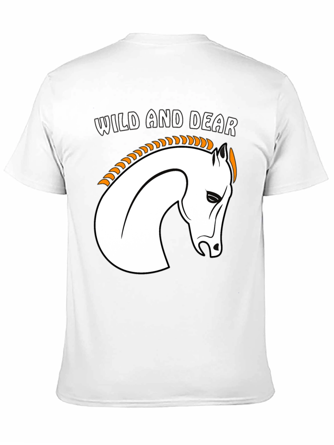 Wild and Dear Horse Graphic Tee - Black
