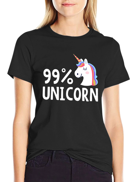99% Unicorn Graphic T-Shirt - Funny Unisex Tee