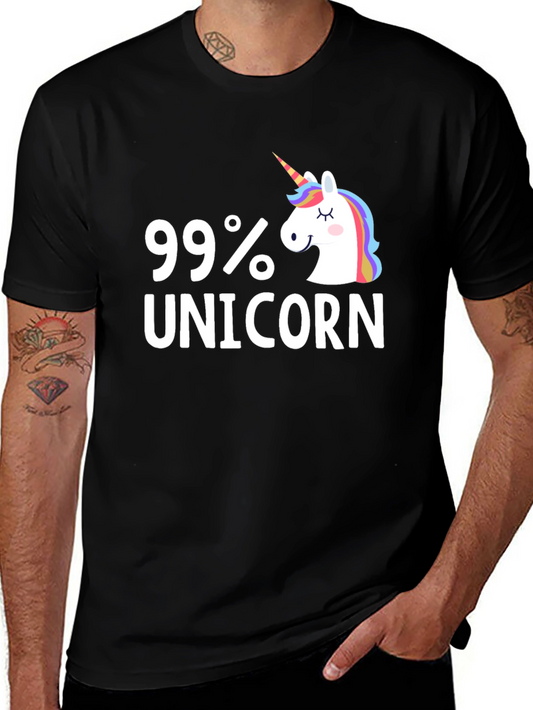 99% Unicorn Graphic T-Shirt - Funny Unisex Tee
