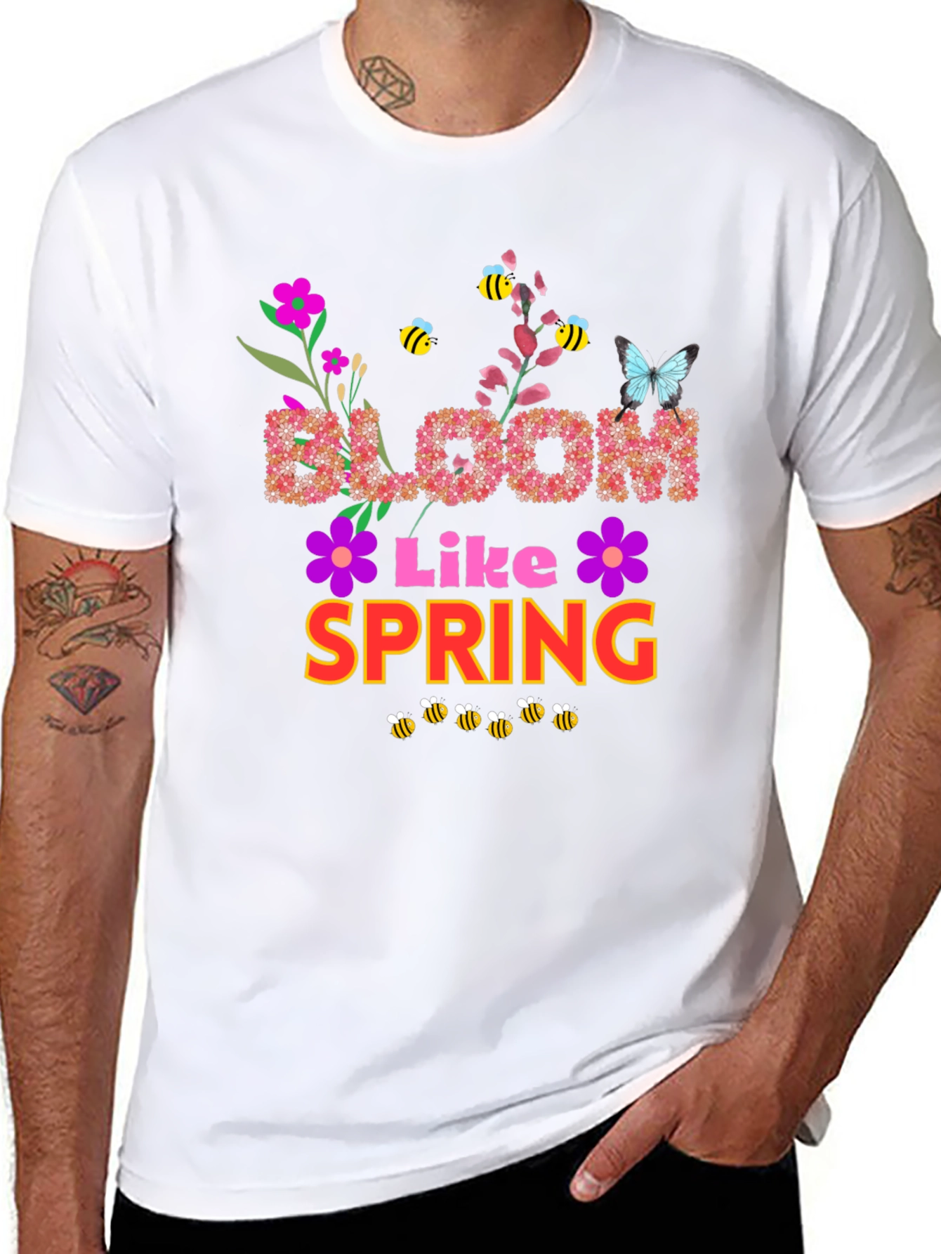 Bloom Like Spring Graphic T-Shirt