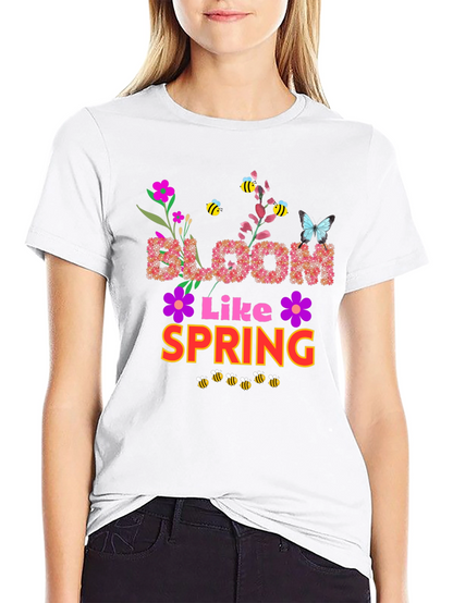 Bloom Like Spring Graphic T-Shirt