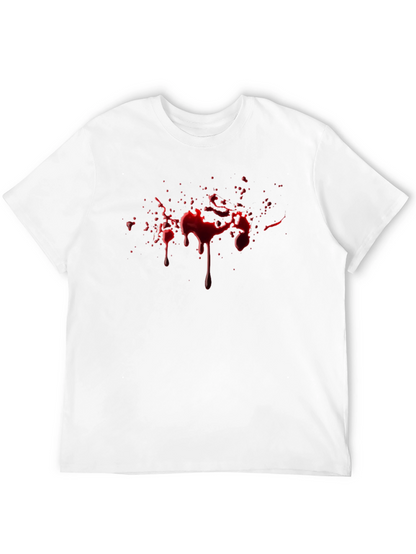 Blood Splatter Graphic Black T-Shirt