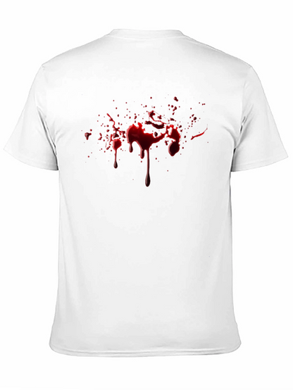 Blood Splatter Graphic Black T-Shirt