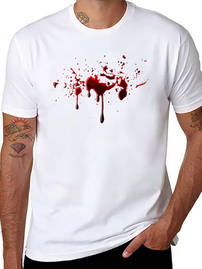 Blood Splatter Graphic Black T-Shirt