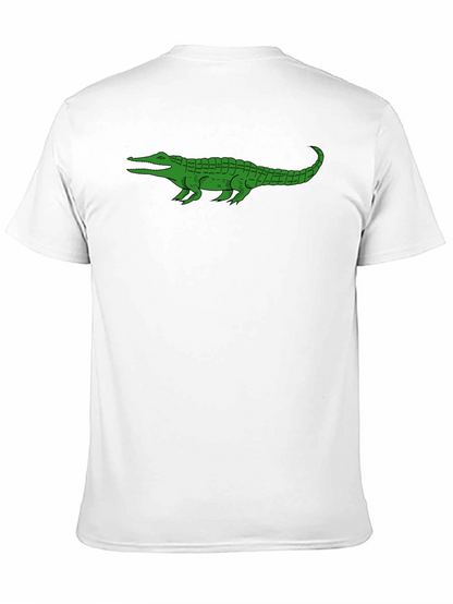 Alligator Graphic Tee - Black Cotton T-Shirt