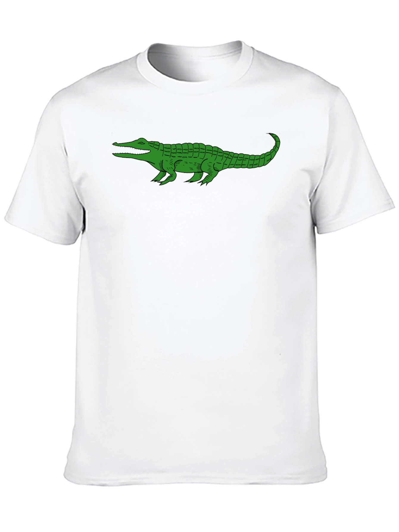 Alligator Graphic Tee - Black Cotton T-Shirt