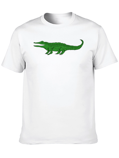 Alligator Graphic Tee - Black Cotton T-Shirt