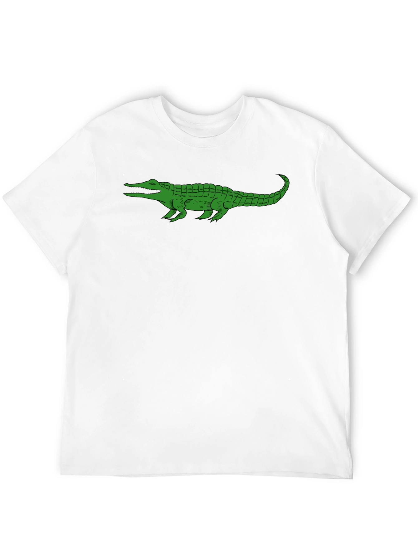 Alligator Graphic Tee - Black Cotton T-Shirt