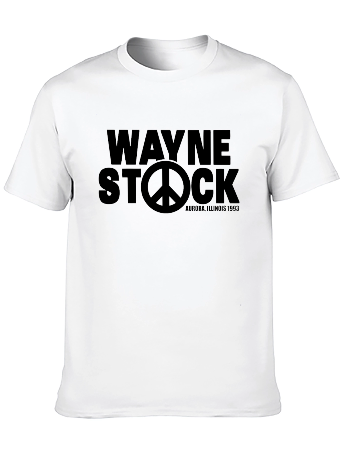 Wayne Stock 1993 Black Graphic T-Shirt
