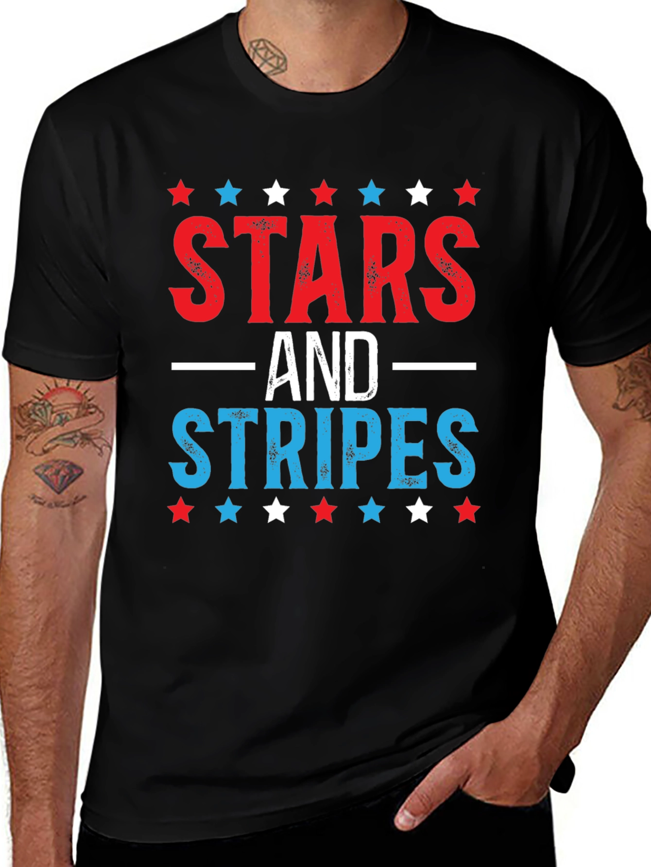 Stars and Stripes Patriotic T-Shirt