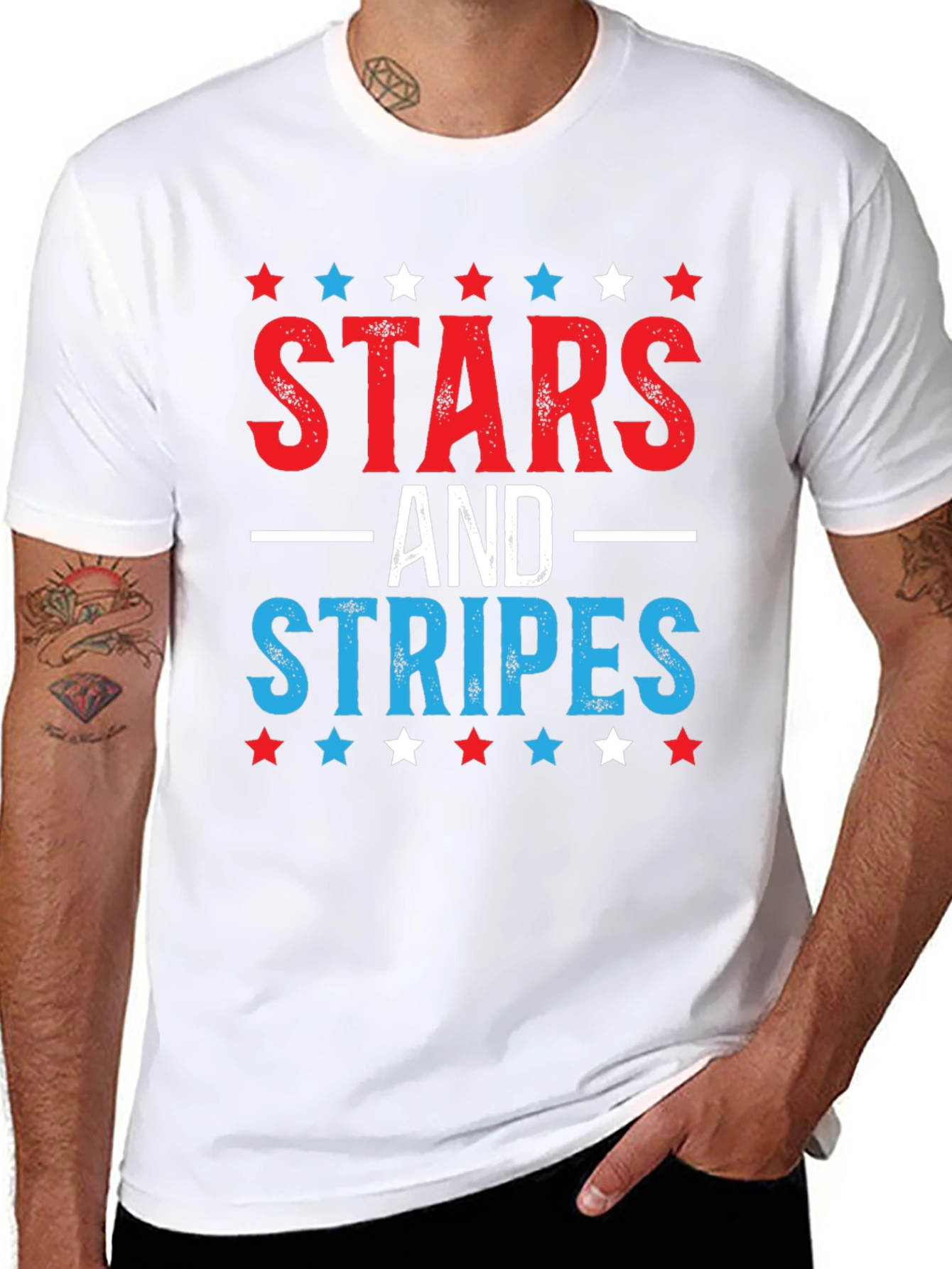 Stars and Stripes Patriotic T-Shirt