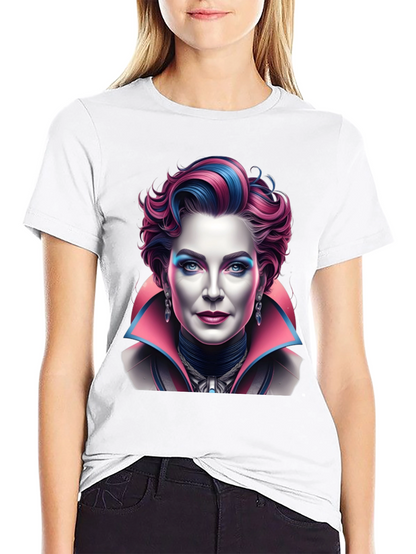 Unique Graphic T-Shirt - Vampire Lady Portrait