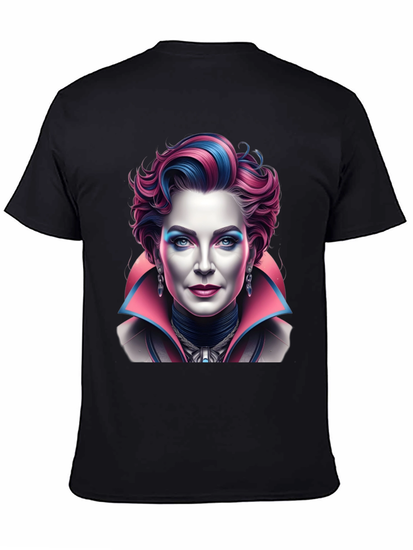 Unique Graphic T-Shirt - Vampire Lady Portrait