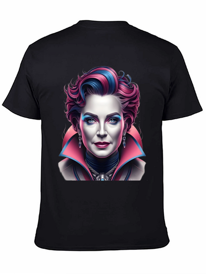 Unique Graphic T-Shirt - Vampire Lady Portrait