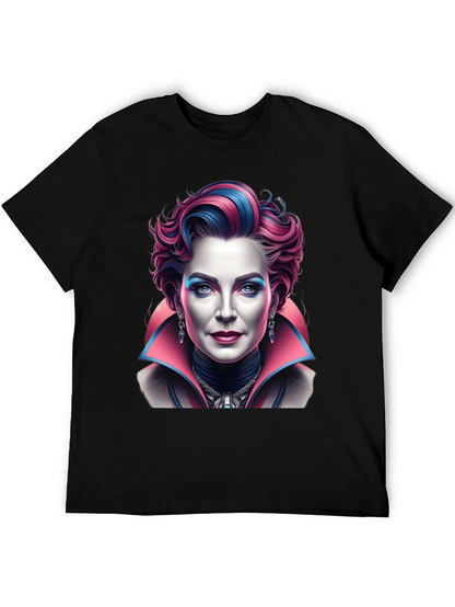 Unique Graphic T-Shirt - Vampire Lady Portrait