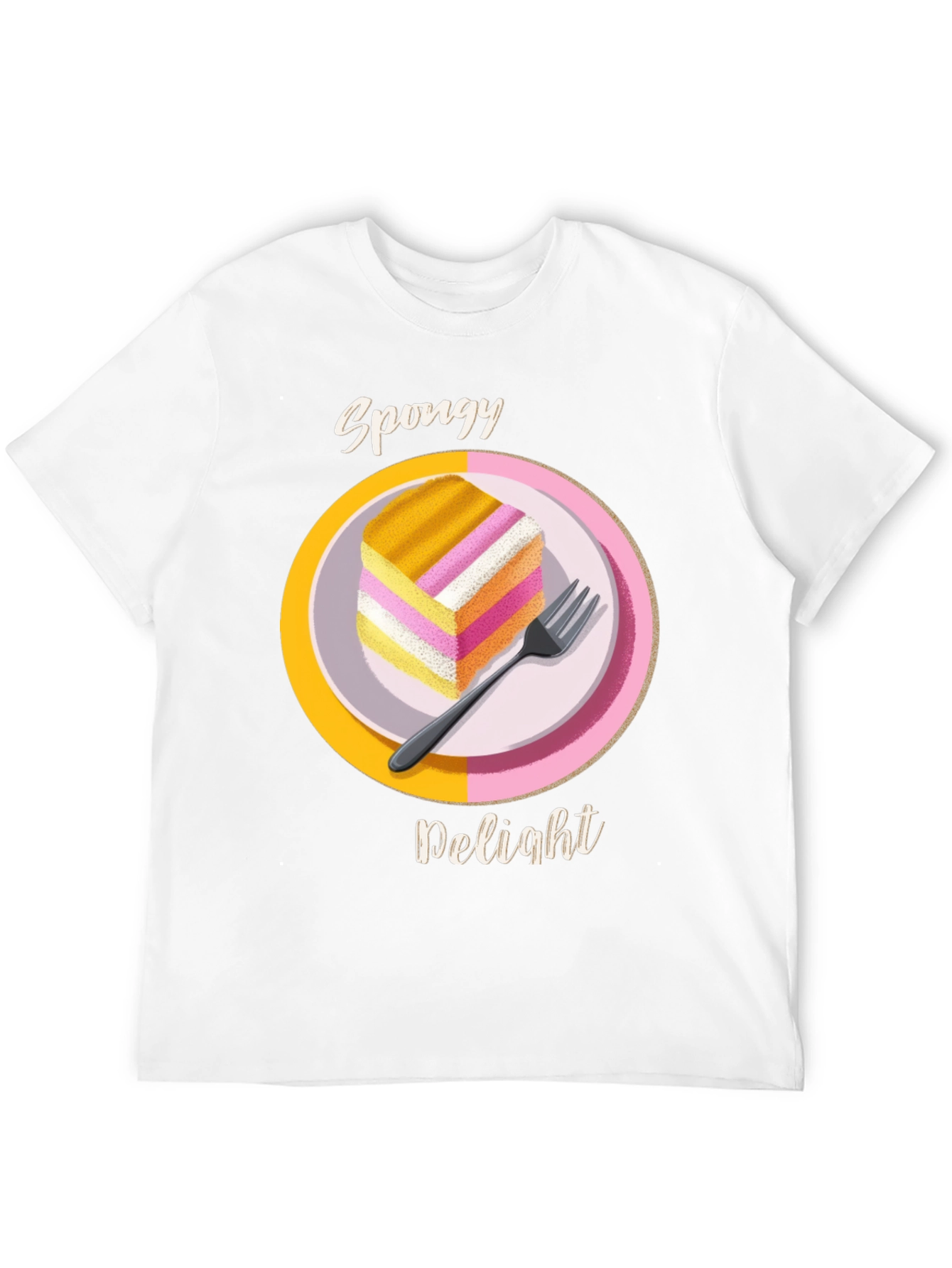 Spongy Delight T-Shirt - Fun Dessert Tee