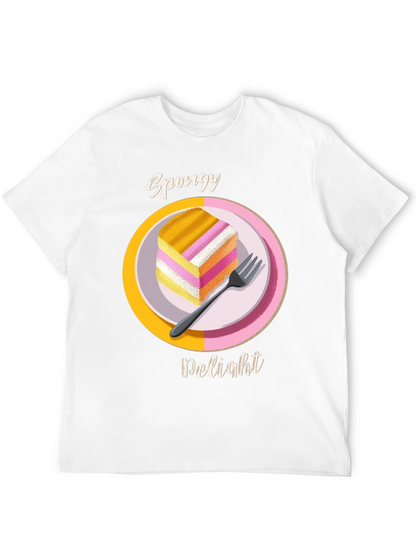 Spongy Delight T-Shirt - Fun Dessert Tee