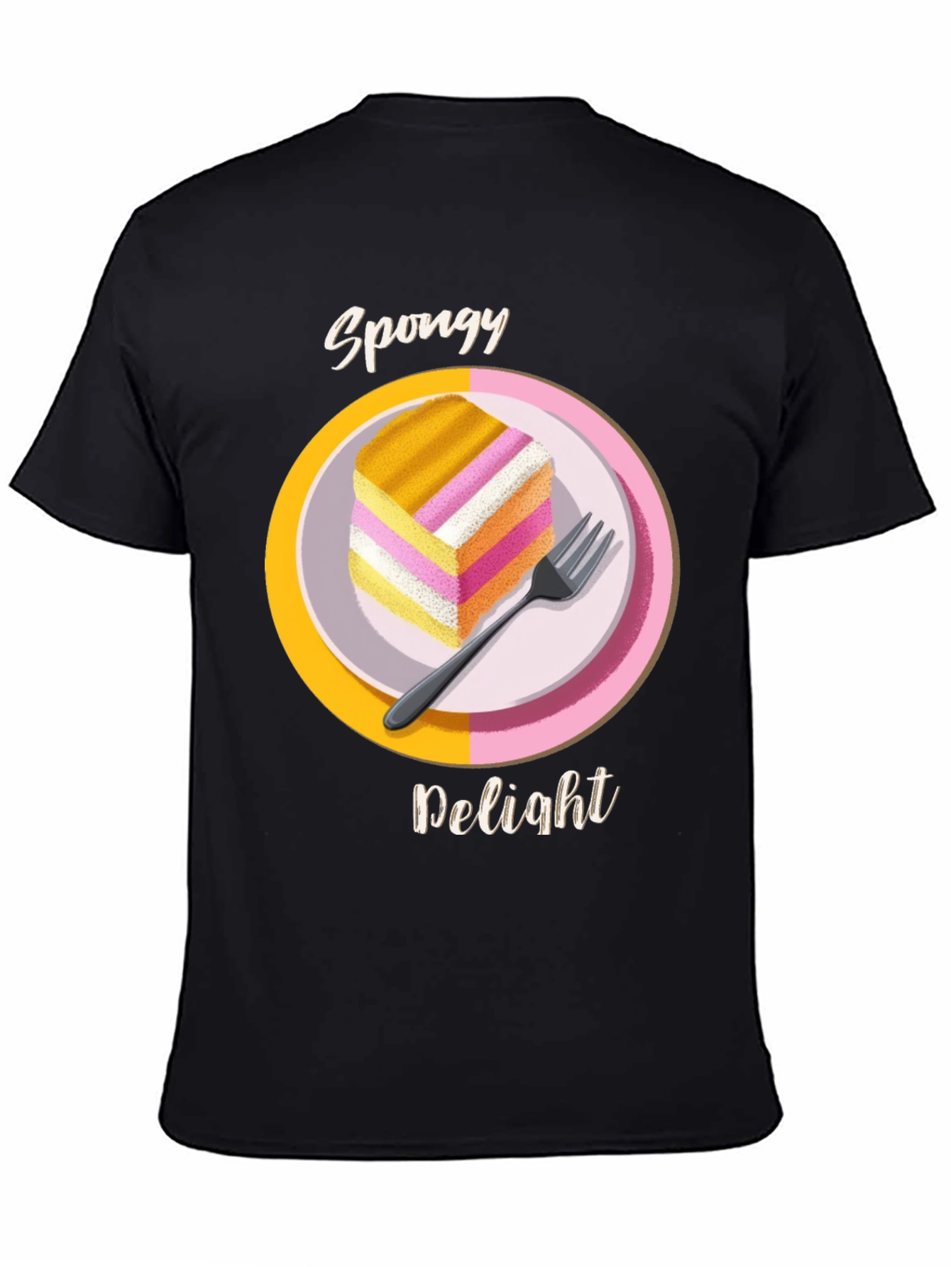 Spongy Delight T-Shirt - Fun Dessert Tee