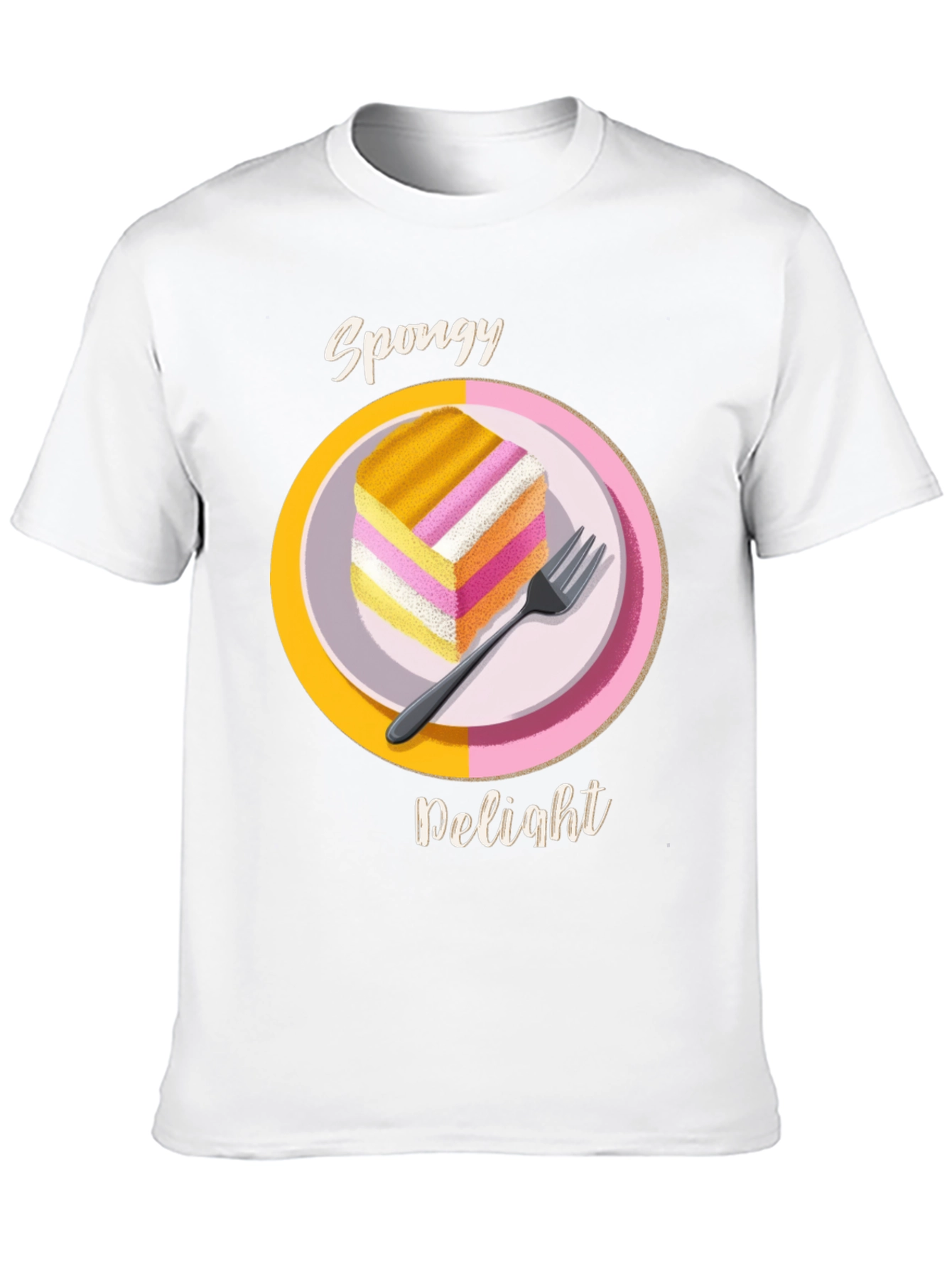 Spongy Delight T-Shirt - Fun Dessert Tee