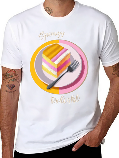 Spongy Delight T-Shirt - Fun Dessert Tee