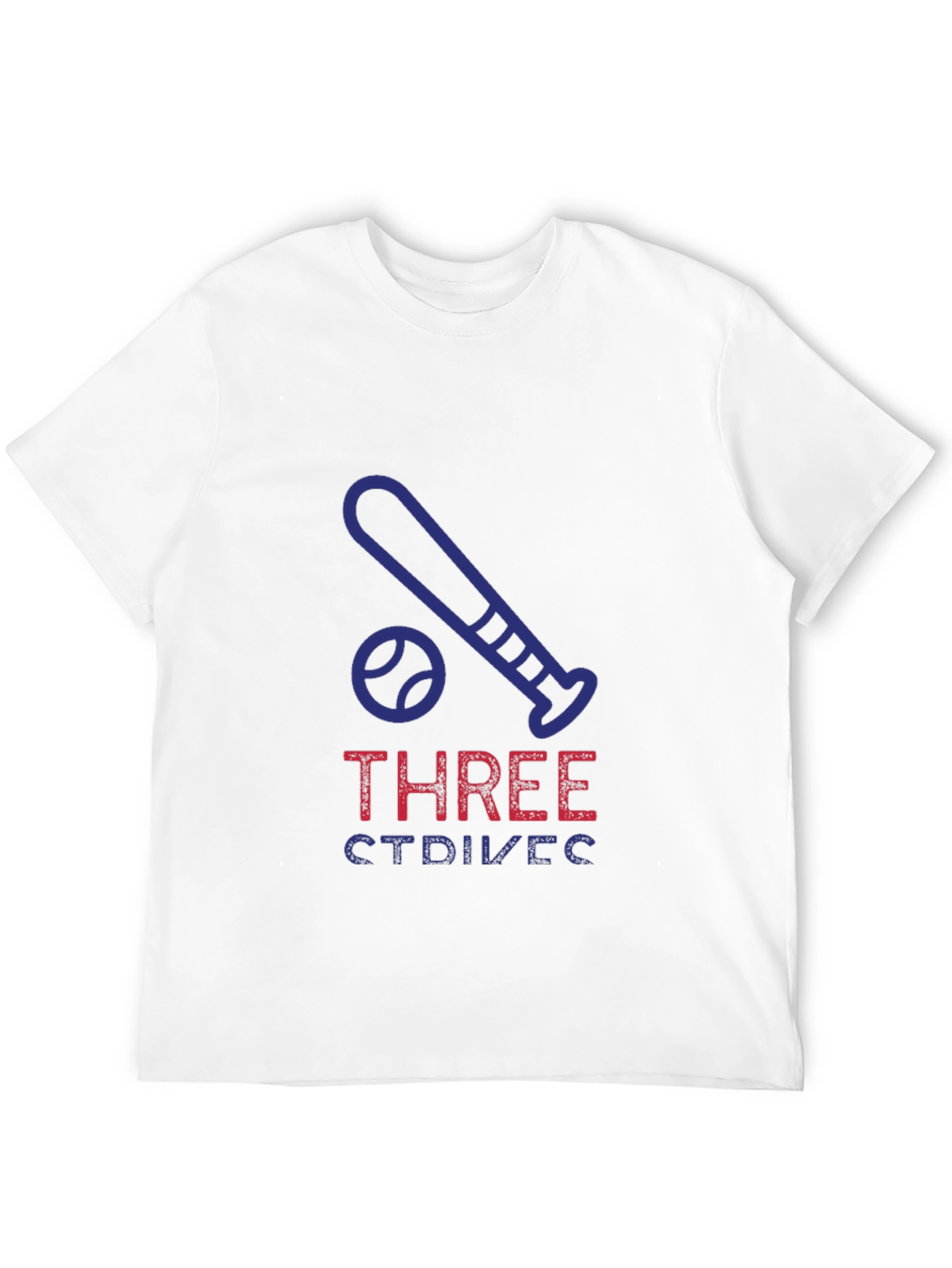 Three Strikes Baseball T-Shirt - Soft Cotton Graphic Tee