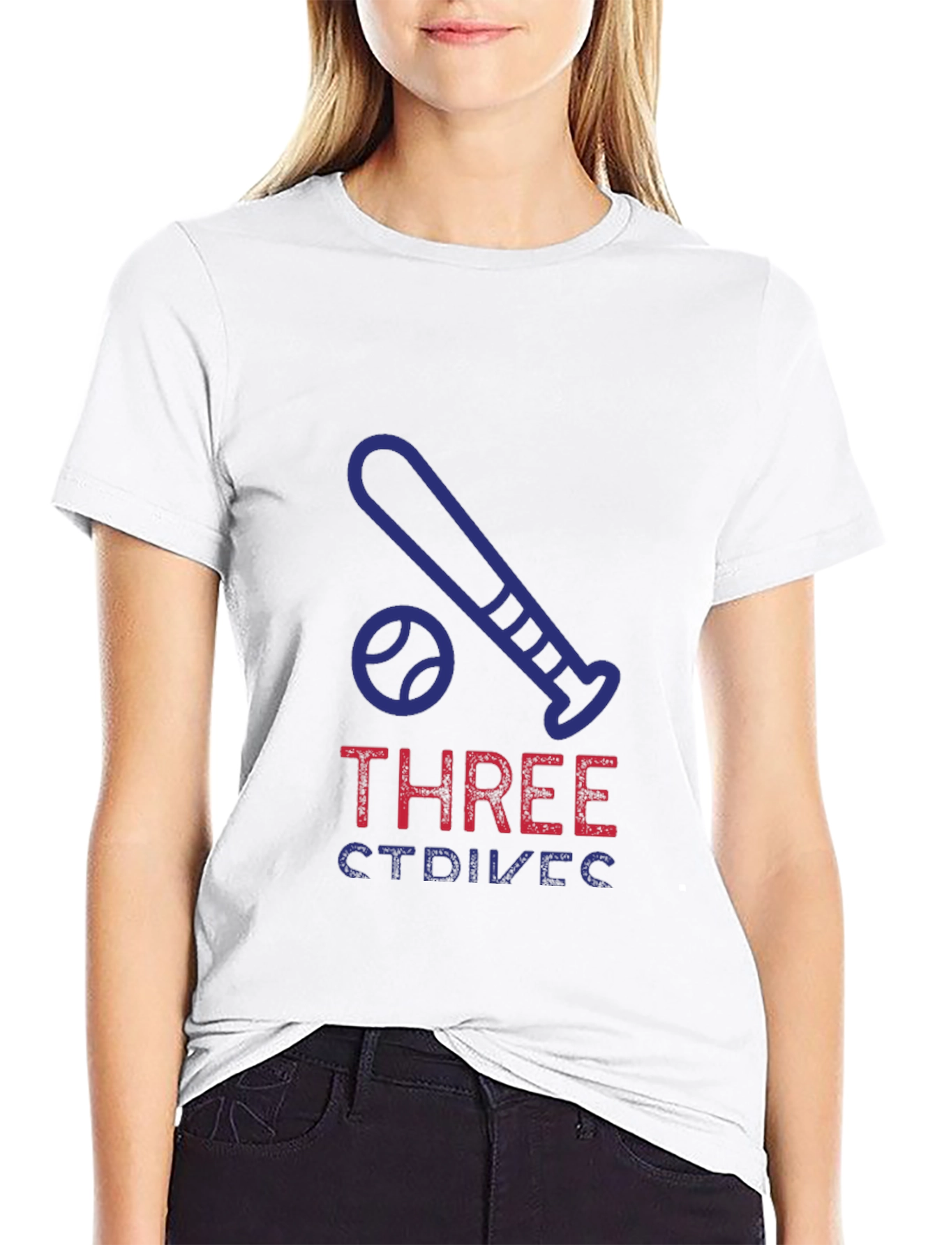 Three Strikes Baseball T-Shirt - Soft Cotton Graphic Tee