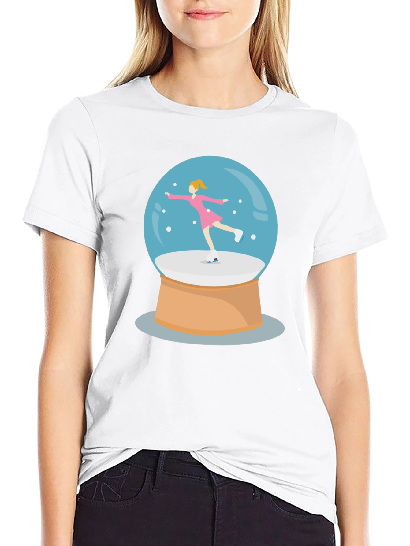 Snow Globe Skater Graphic Tee