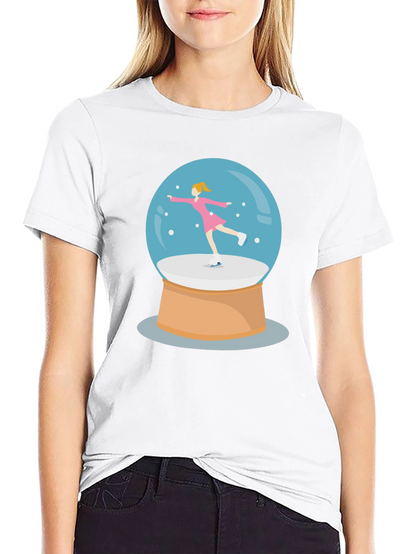 Snow Globe Skater Graphic Tee