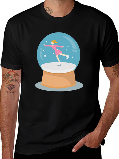 Snow Globe Skater Graphic Tee