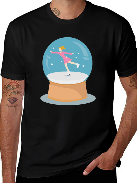 Snow Globe Skater Graphic Tee