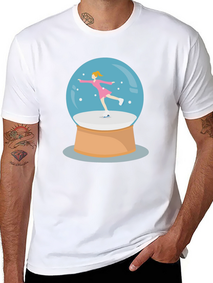 Snow Globe Skater Graphic Tee