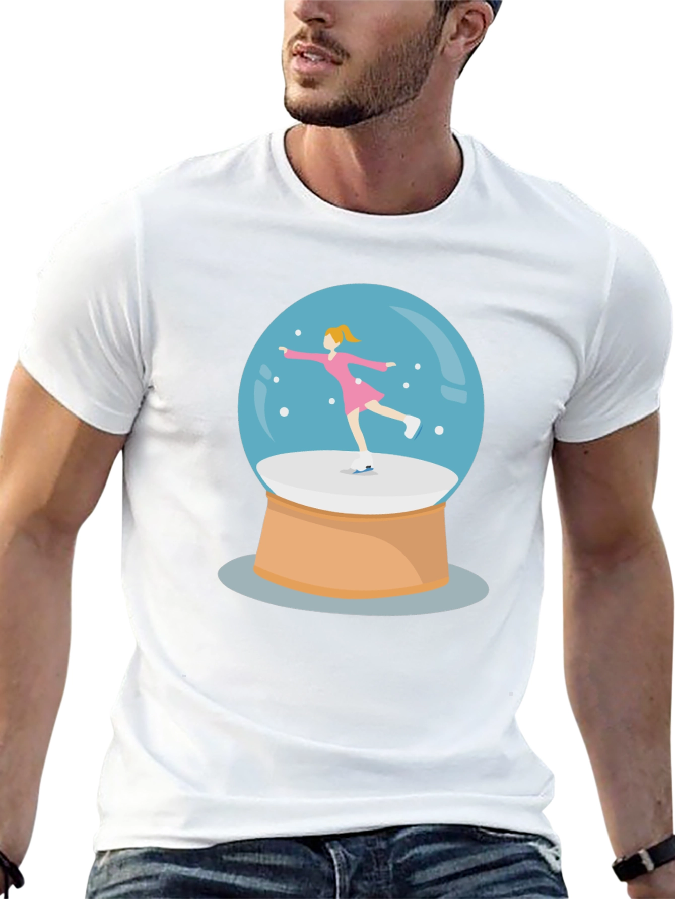 Snow Globe Skater Graphic Tee