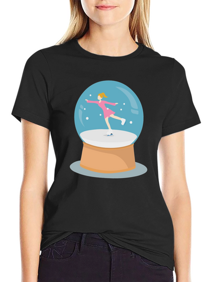 Snow Globe Skater Graphic Tee