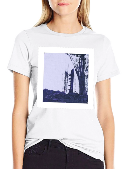 Abstract Art Tee - Modern Black Cotton T-Shirt
