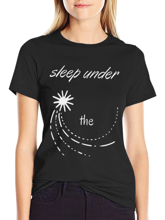 Sleep Under the Stars Black Graphic T-Shirt