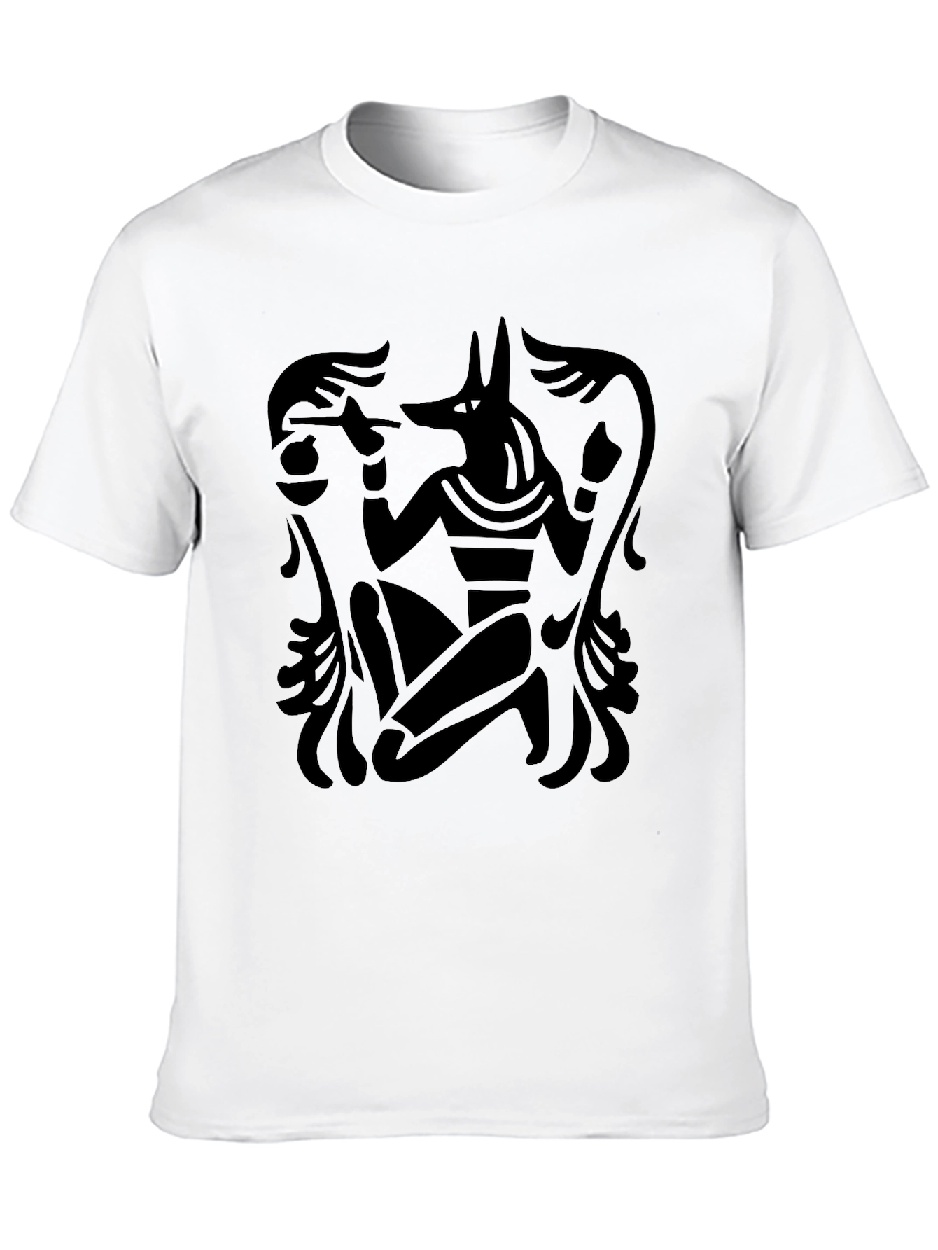 Anubis Graphic Print Black T-Shirt
