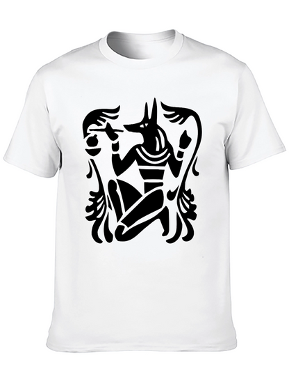 Anubis Graphic Print Black T-Shirt