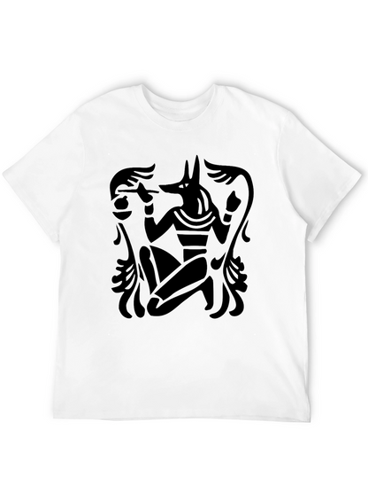 Anubis Graphic Print Black T-Shirt