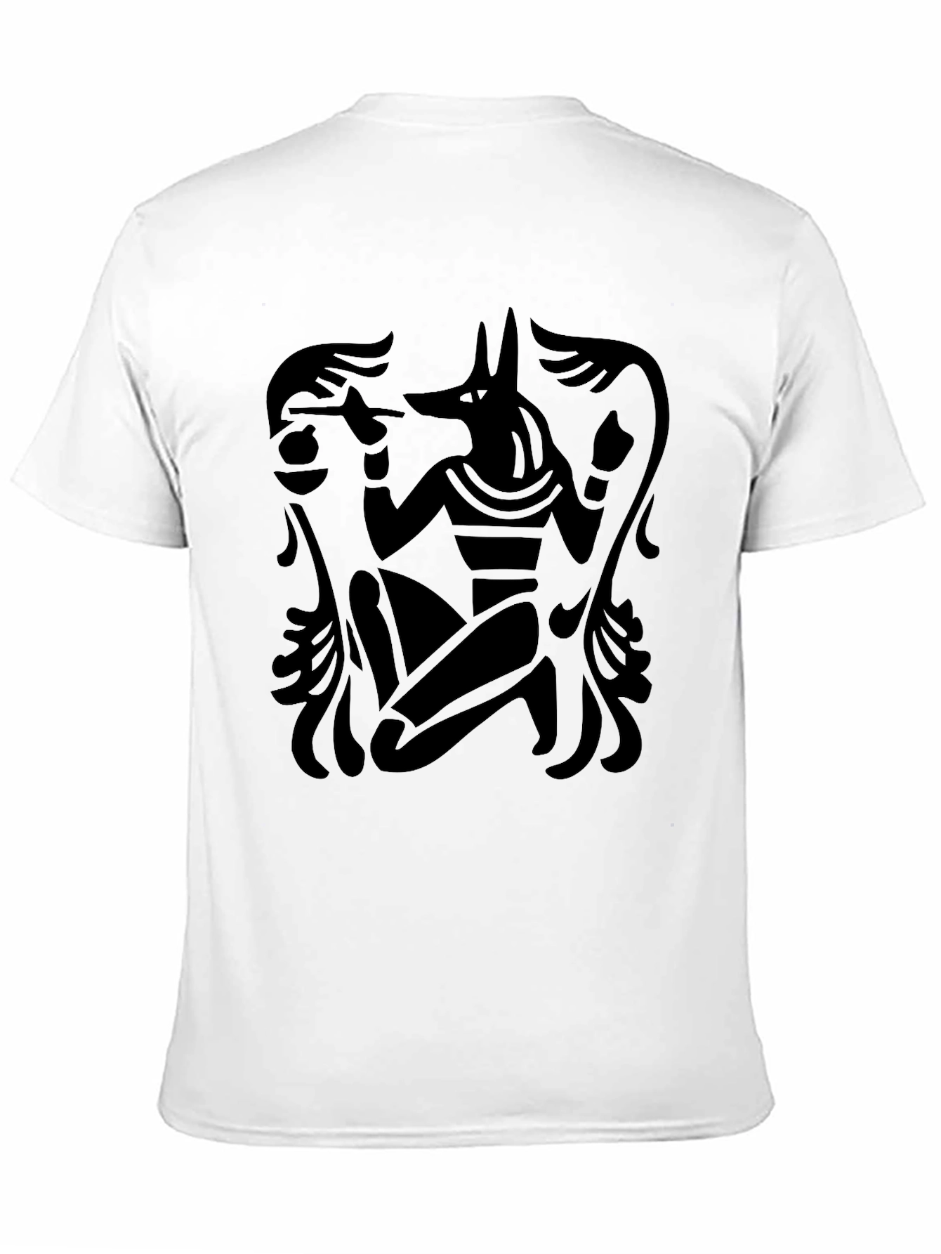 Anubis Graphic Print Black T-Shirt